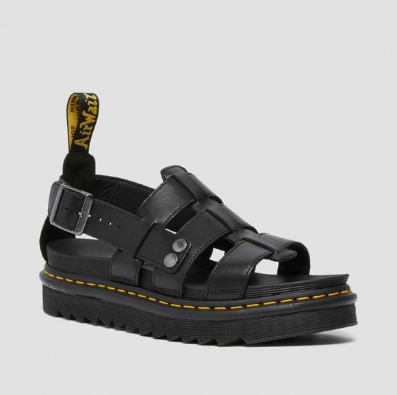 Men's Dr. MARTENS TERRY LEATHER STRAP SANDALS - Picture 8 of 16